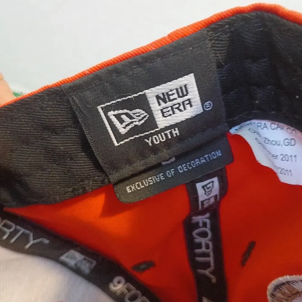 New Era MLB San Francisco Giants Baseball Cap Hat Youth Orange Black